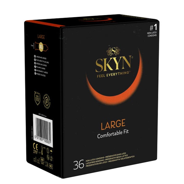 Large 36 große latexfreie Kondome aus Sensoprène (36 Kondome) 36 St