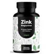 Zink 25 mg - 400 Tabletten - Bloom Naturals 400 St