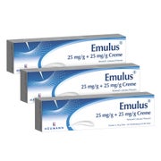 Produktabbildung: Emulus 25 mg/g+25 mg/g Creme Dreierpack 3X30 g
