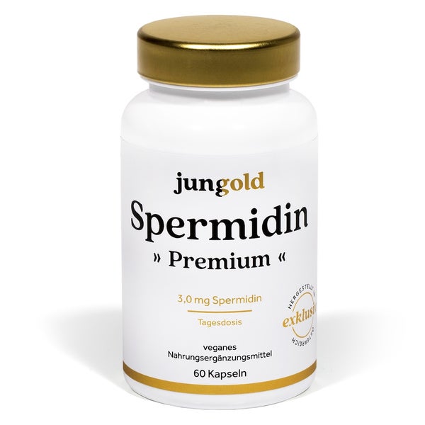jungold Spermidin Premium - 3mg aus Sojabohnen und Chlorella 60 St