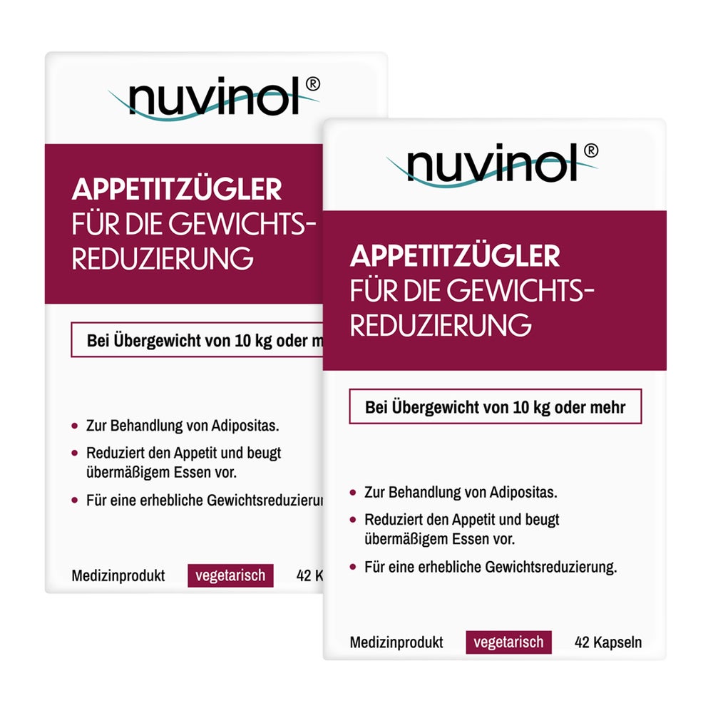 nuvinol Appetitzügler Kapseln Doppelpack 2X42 St