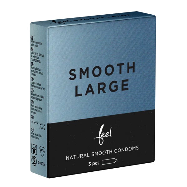 «Smooth Large» Kondome – Extra große Passform, 56 mm, 3 St. (3 Kondome) 3 St