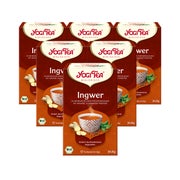 Yogi Tea - Ingwer Bio Kräutertee | 6 x 30,6g 6x17 St