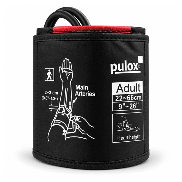 Pulox Doppelschlauch Blutdruckmanschette (22 - 66 cm) 1 St
