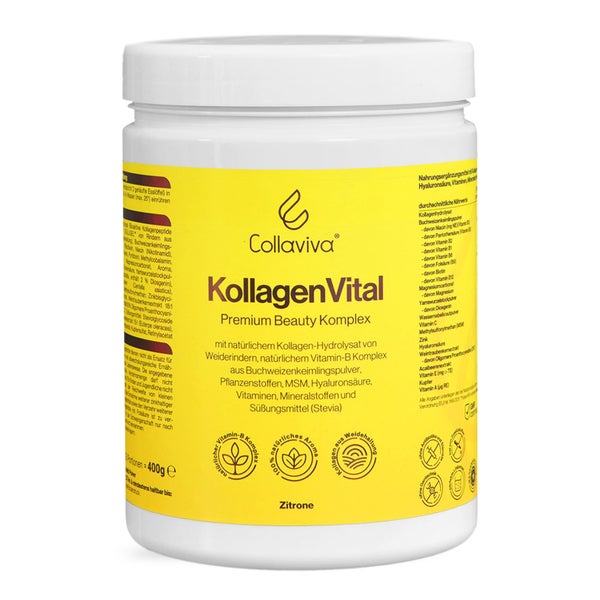 KollagenVital Zitrone - 400 g - Premium Beauty Komplex 400 g