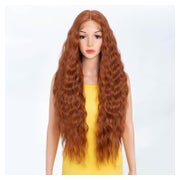 Perücke Lace Front wasserwellig 76cm Kupferbraun 75 cm 130T 1 St