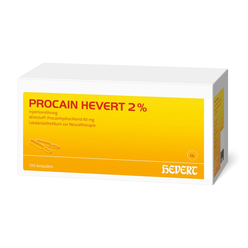 Procain Hevert 2% Injektionslsung Ampullen 100X2 ml online kaufen |  DocMorris