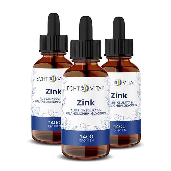 Echt Vital Zink - 3 Flaschen 3x50 ml