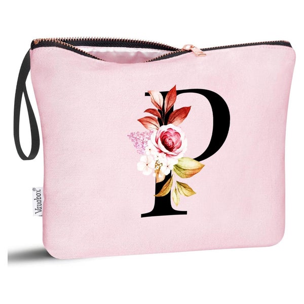 Kosmetiktasche Personalisierte AZ Geburtstagsgeschenk Pink P 1 St