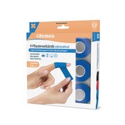 Lifemed Pflasterverbände selbsthaftend 5 m x 2,5 cm blau 9er Pack, 1 x 9 Stück 45 m