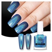 Nagellack Glitzer Glitter Regenbogen Nailart Polish Blau Bla 1 St