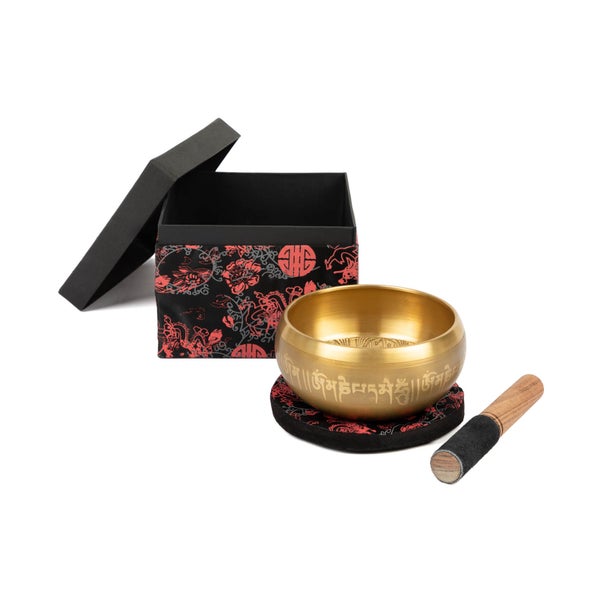 bodhi Indische Klangschale mit OM Design in Geschenkbox 1 St
