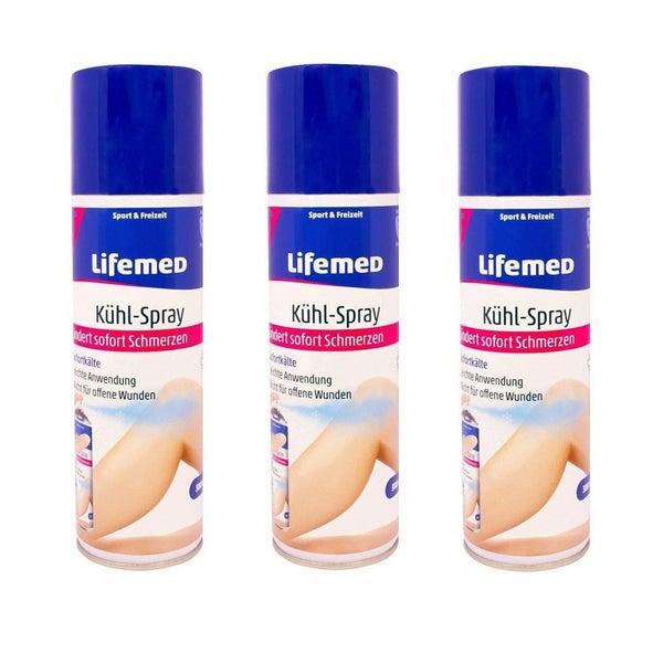 Lifemed Kühlspray 300 ml transparent, 3 Stück 0,9 l