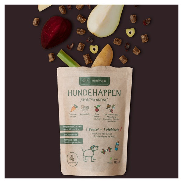 Hundehappen Sportskanone 9x125g 750 g