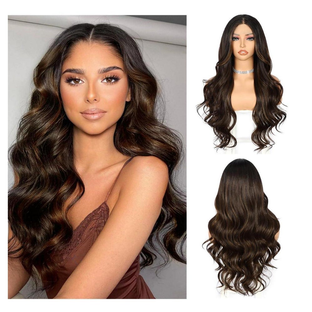 Perücke Lace Front 13x4 Synthetisch Balayage 26 inch Damen D 1 St
