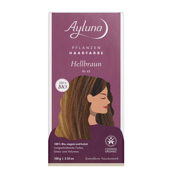 Ayluna Pflanzenhaarfarbe Hellbraun Nr. 65 Bio 100 g