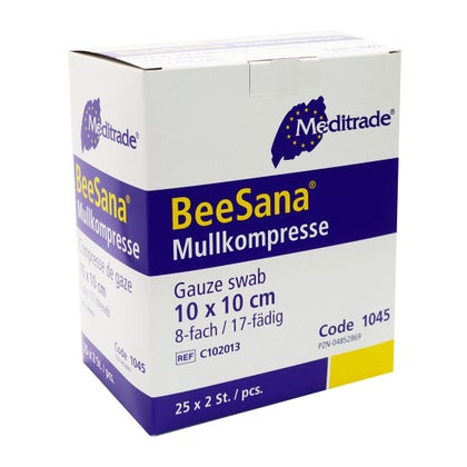 Meditrade BeeSana Waschhandschuhe – 8 Stück Mit Aloe Vera, Weich & Pflegend