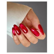Fingernägel Almond Cat Eye Magnetic Rosenrot Nagelkleber YA1 1 St