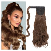 Pferdeschwanz Extensions Locken Haarteil 50 cm Chestnut Brow 1 St
