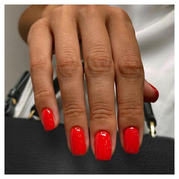 Kunstnägel Kurz Eckig Rot Nagelkleber Q14 1 St