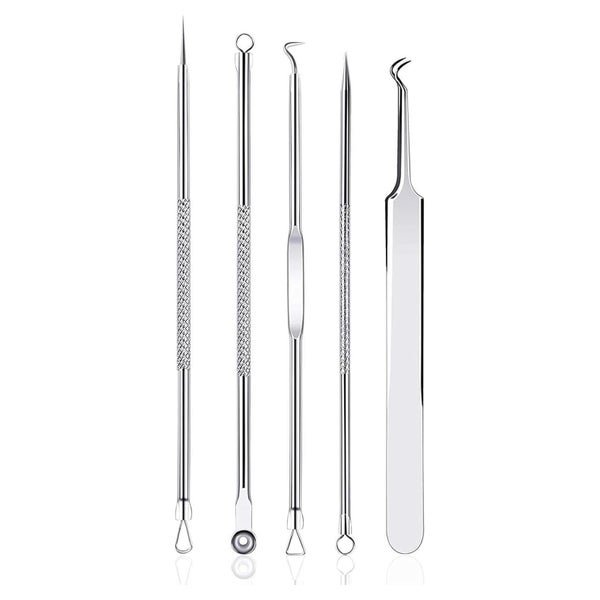 Mitesserentferner Set Komedonenquetscher Akne Whiteheads Bla 1 St