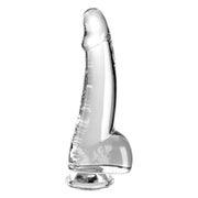 King Cock - Clear Dildo mitHoden