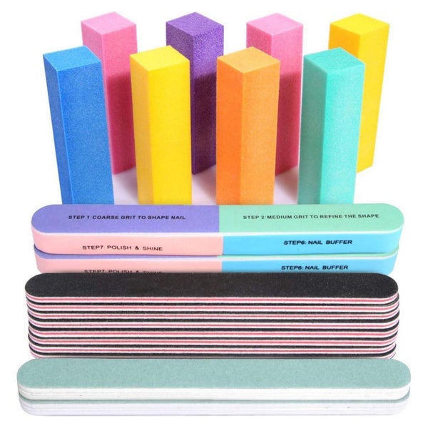 Nagelfeilen Set Maniküre Pediküre Buffer Gelnägel 20 Stücke 1 St