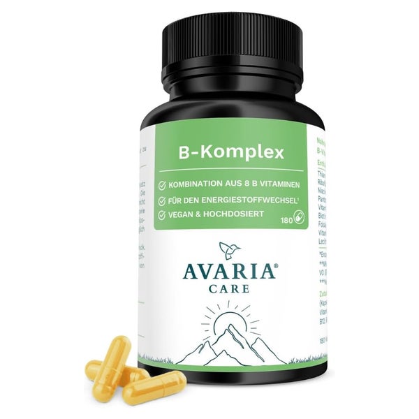 Vitamin B Komplex – 8 B Vitamine, vegan, mit Lecithinen 180 St