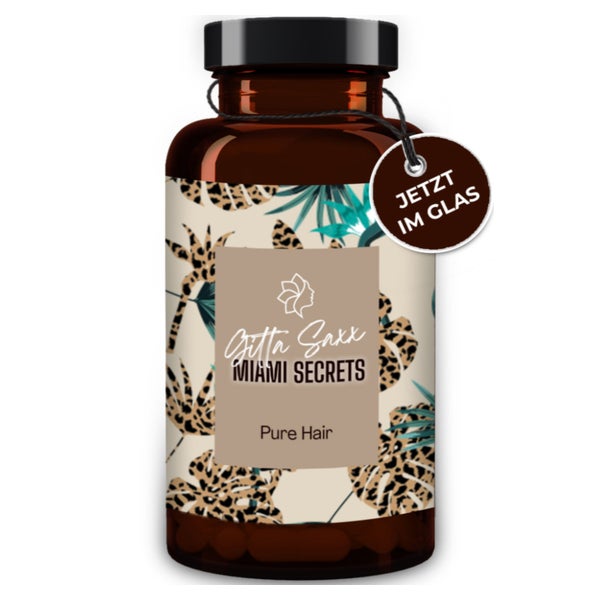 Haar Vitamine - Hirseextrakt, MSM, Eisen, Kupfer, Folsäure, Selen & Zink - MIAMI SECRETS by Gitta Saxx 60 St