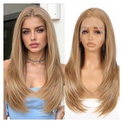 Perücke 13x6 Lacefront 22 Zoll glueless HDLace Highlight-Hel 1 St
