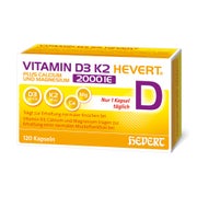 Produktabbildung: Vitamin D3 K2 Hevert+calcium U.magnes.2000 Ie Kps. 120 St