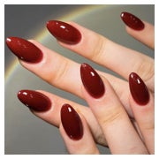 Kunstnägel 24 Stück Rot Kurz Mandel French 16red &amp;dark4 1 St
